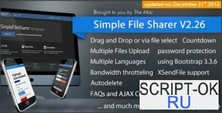 Скрипт хостинга файлов - Simple File Sharer v3.60